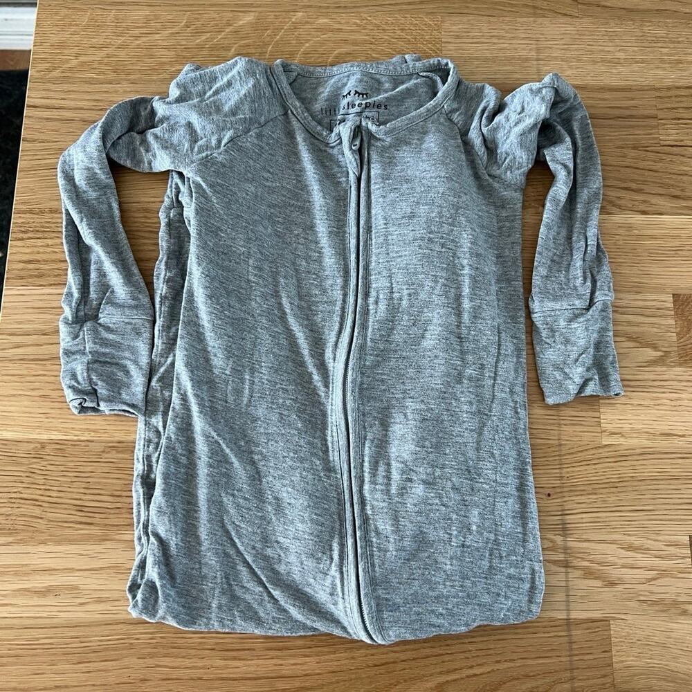 GUC Little Sleepies Zippie: Heather Gray Size 18-24m